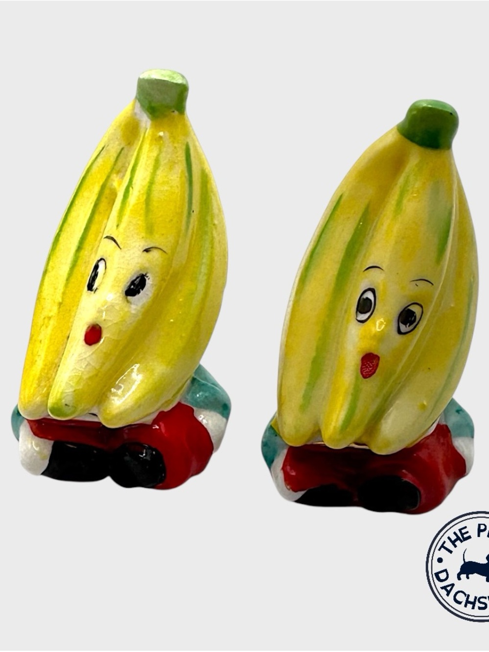 Vintage Yellow Banana Salt and Pepper Shakers